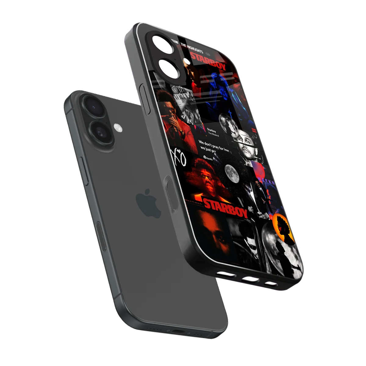 After Hours sleek iphone 17 cover with tempered glass back and TPU edges