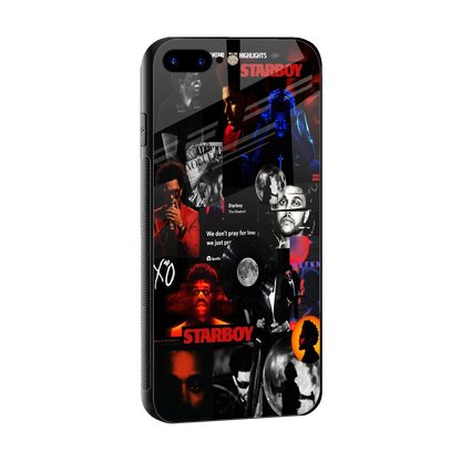 After Hours sleek iphone 7 plus cover with tempered glass back and TPU edges