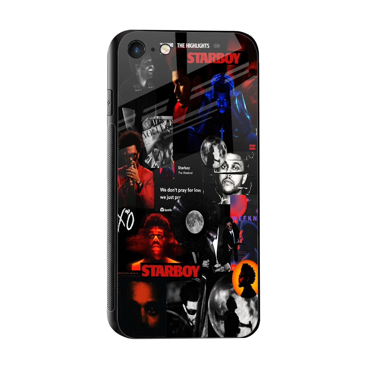 After Hours sleek iphone 7 cover with tempered glass back and TPU edges
