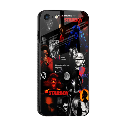 After Hours sleek iphone se 2020 cover with tempered glass back and TPU edges