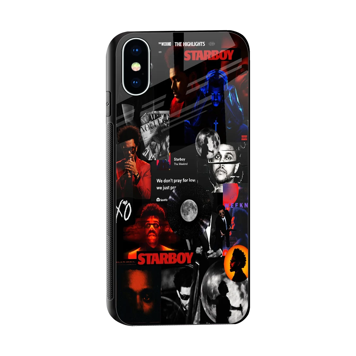 After Hours sleek iphone x cover with tempered glass back and TPU edges