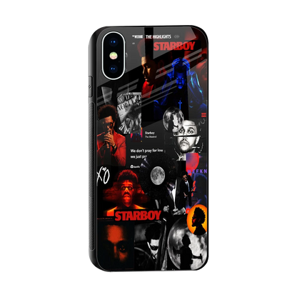 After Hours sleek iphone xs cover with tempered glass back and TPU edges