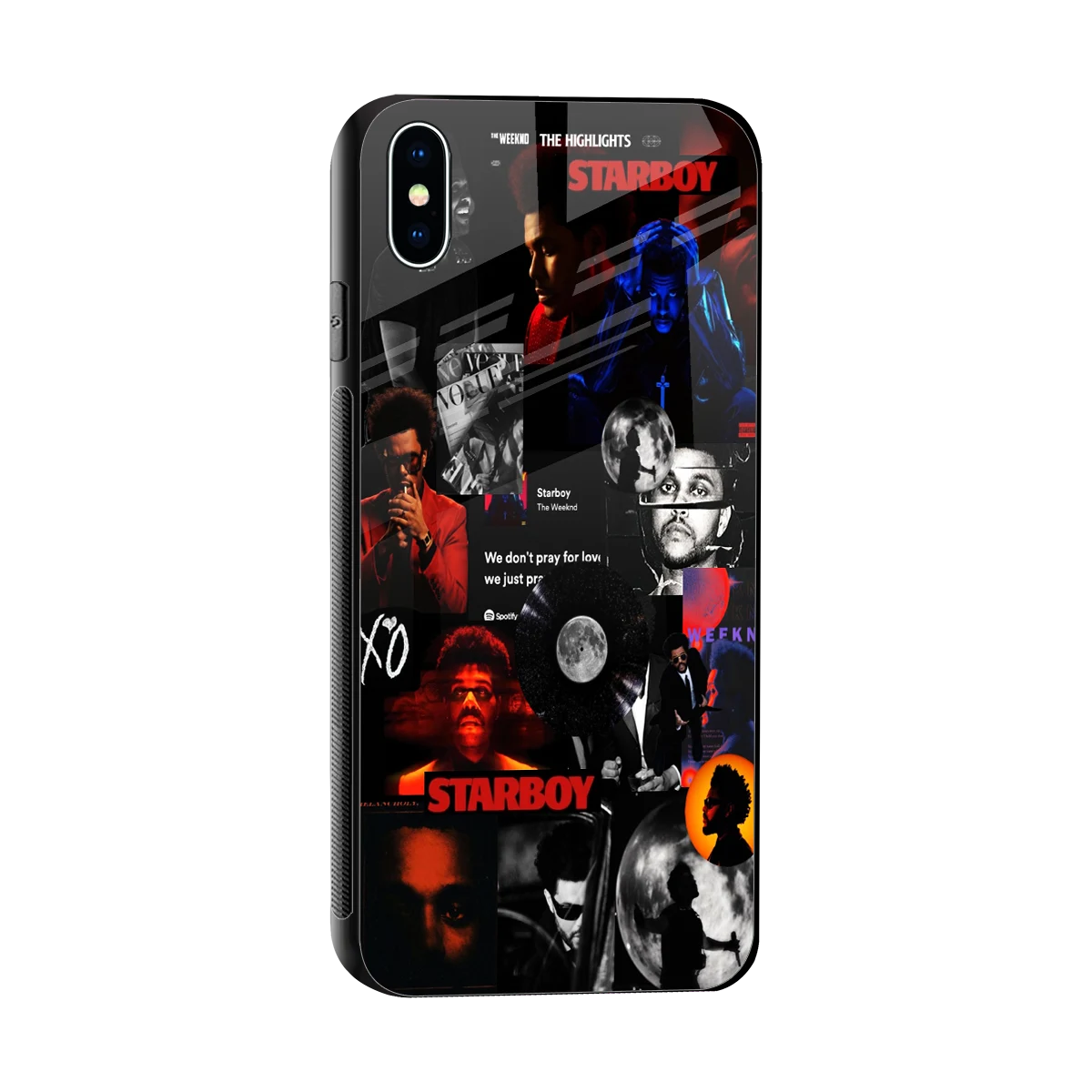 After Hours sleek iphone xs max cover with tempered glass back and TPU edges