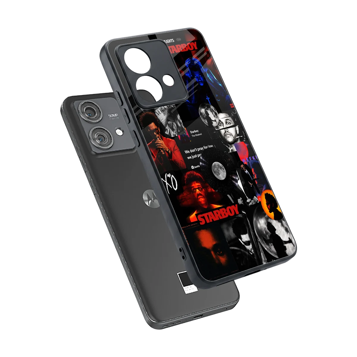 After Hours sleek motorola edge 40 neo 5g cover with tempered glass back and TPU edges