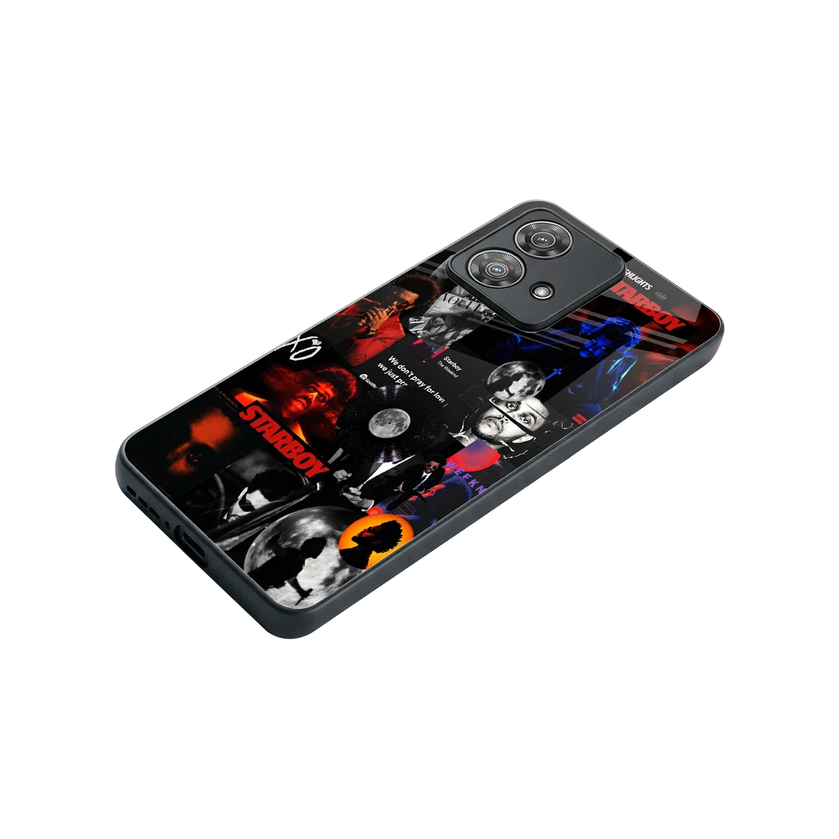 After Hours stylish phone case for motorola edge 40 neo 5g | glossy glass and slim fit
