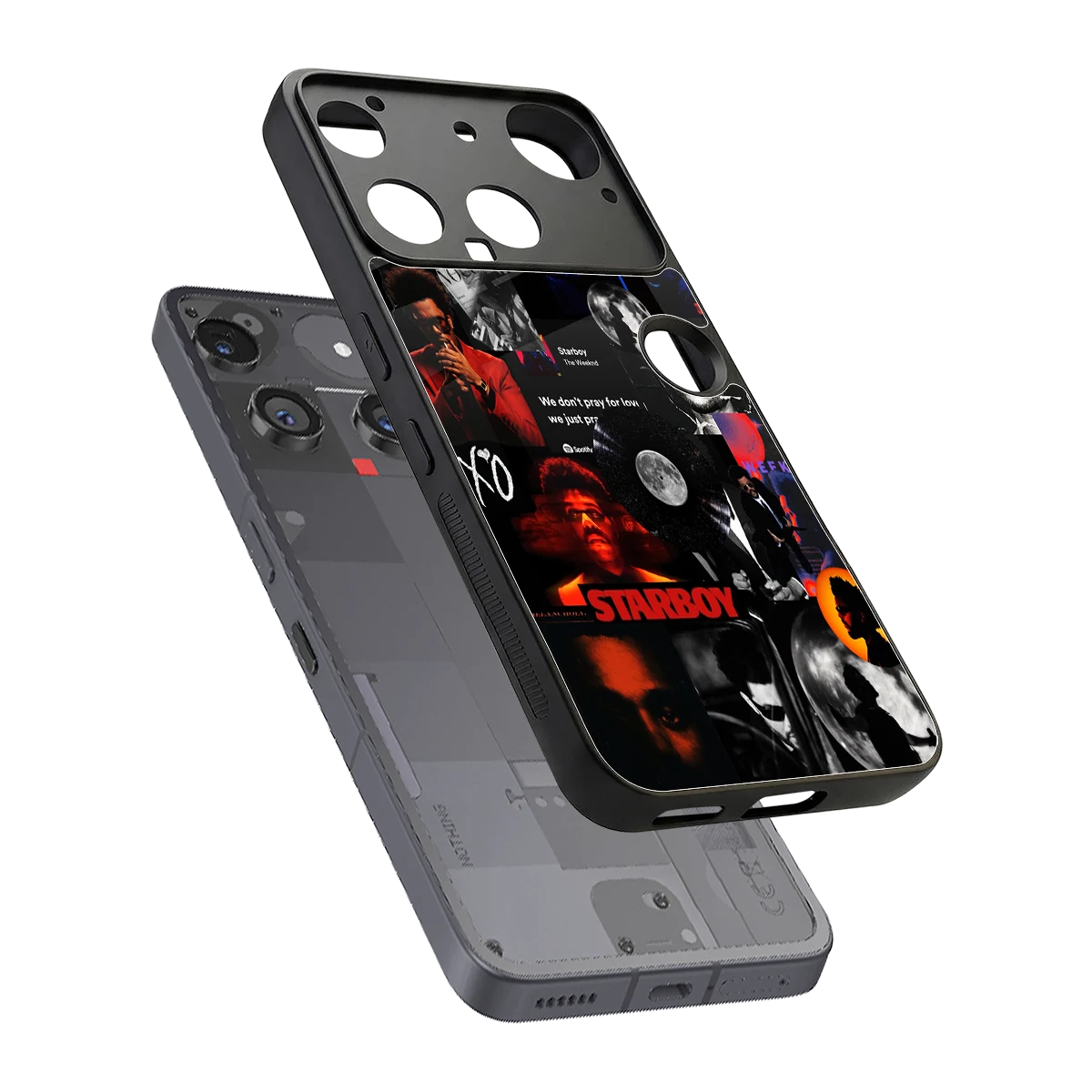 After Hours sleek nothing phone 3 cover with tempered glass back and TPU edges