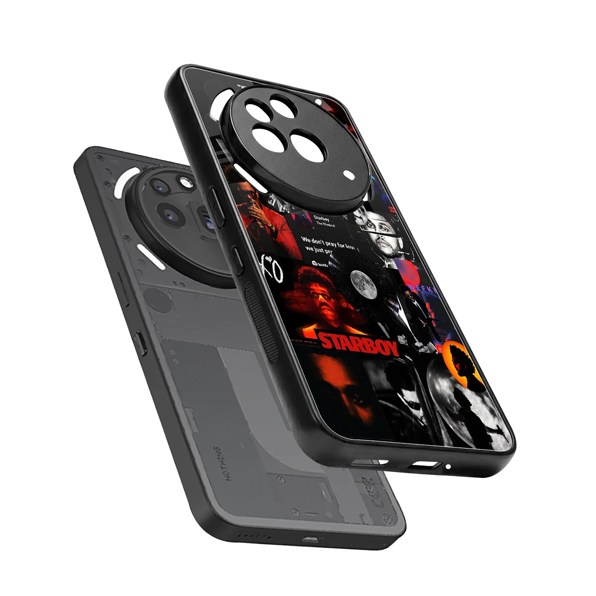 After Hours sleek nothing phone 3a pro cover with tempered glass back and TPU edges