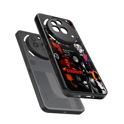 After Hours sleek nothing phone 3a pro cover with tempered glass back and TPU edges