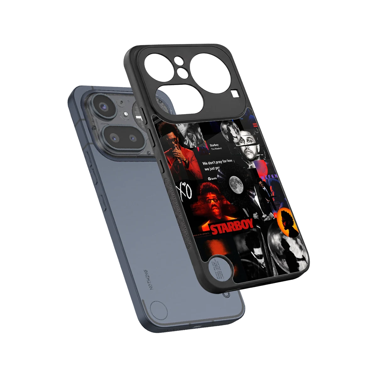 After Hours sleek nothing phone 4a pro cover with tempered glass back and TPU edges