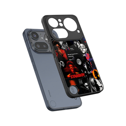 After Hours sleek nothing phone 4a pro cover with tempered glass back and TPU edges