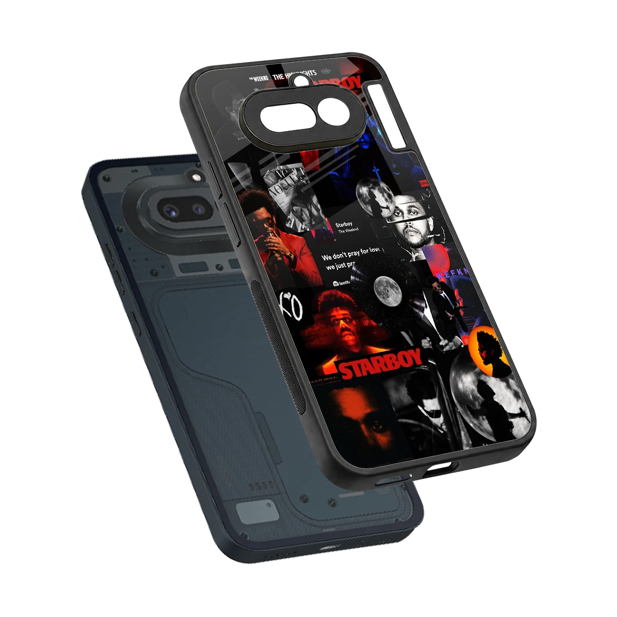 After Hours sleek nothing phone 4a cover with tempered glass back and TPU edges