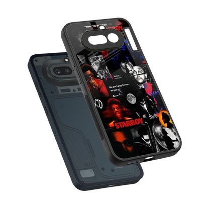 After Hours sleek nothing phone 4a cover with tempered glass back and TPU edges
