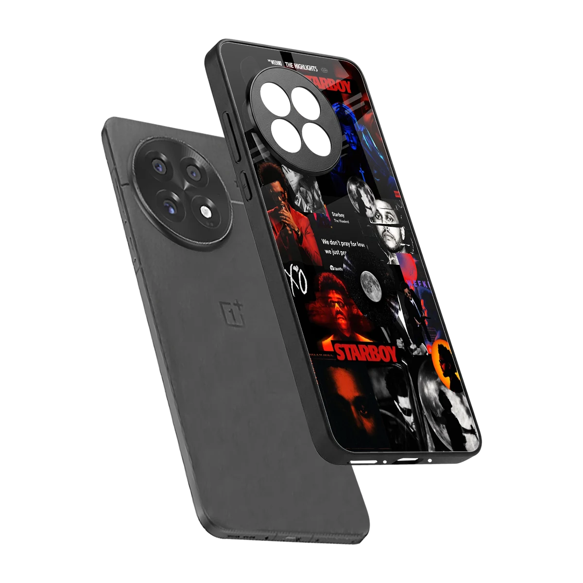 After Hours sleek oneplus 13r cover with tempered glass back and TPU edges