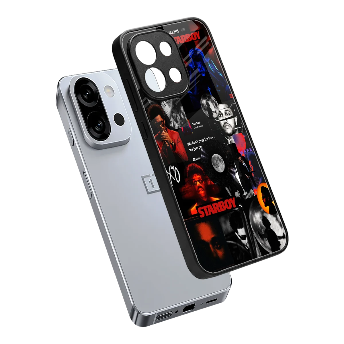 After Hours sleek oneplus 13s cover with tempered glass back and TPU edges
