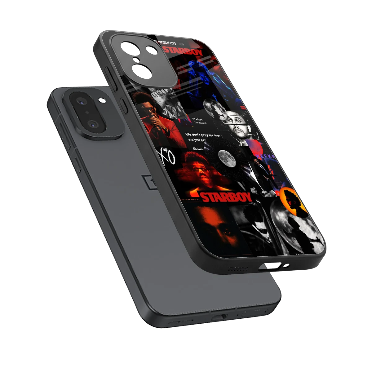 After Hours sleek oneplus 15r cover with tempered glass back and TPU edges