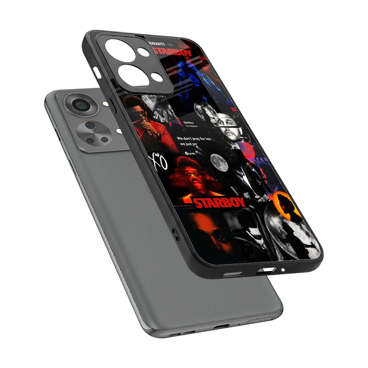 After Hours sleek oneplus nord 2t cover with tempered glass back and TPU edges