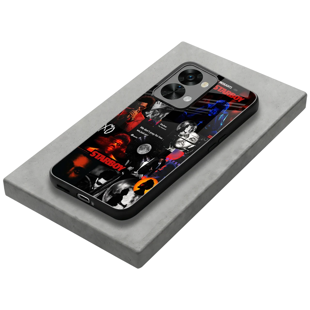 After Hours stylish phone case for oneplus nord 2t | glossy glass and slim fit