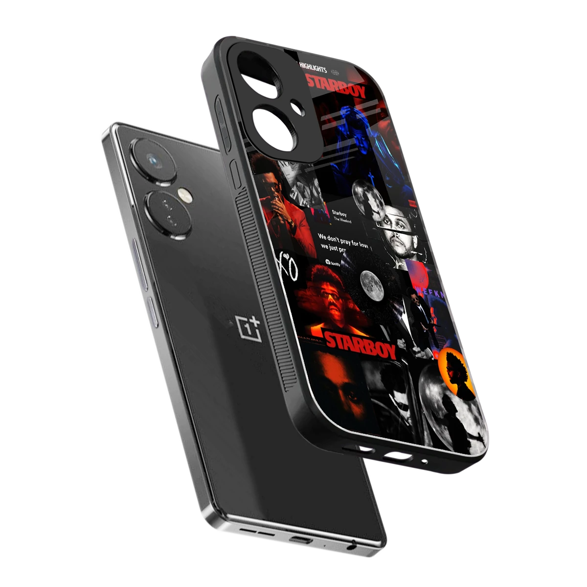 After Hours sleek oneplus nord ce 3 cover with tempered glass back and TPU edges