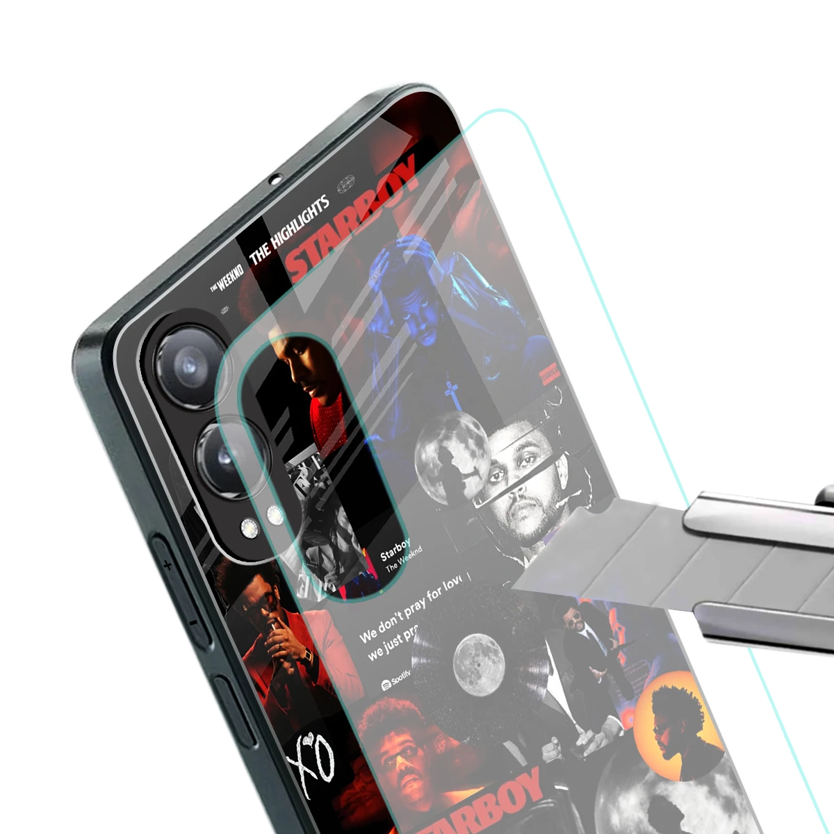 After Hours stylish phone case for oneplus nord ce 4 lite | glossy glass and slim fit