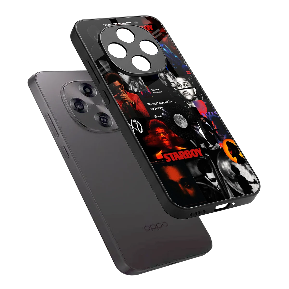 After Hours sleek oppo f31 pro 5g cover with tempered glass back and TPU edges