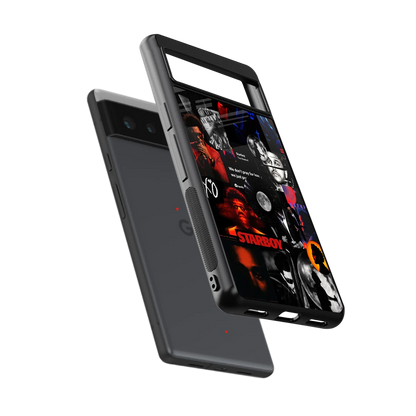 After Hours sleek google pixel 6a cover with tempered glass back and TPU edges