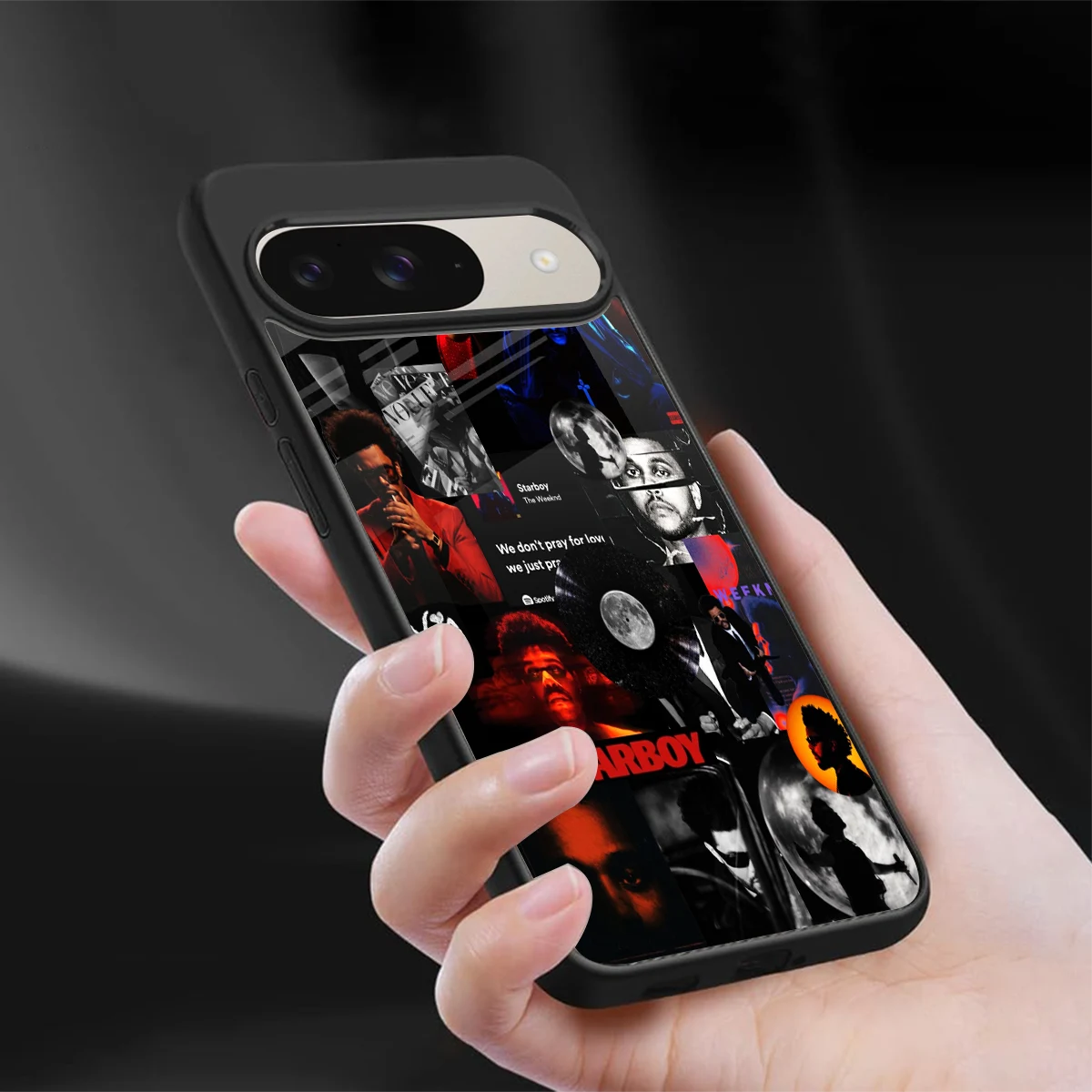 After Hours sleek google pixel 9 cover with tempered glass back and TPU edges