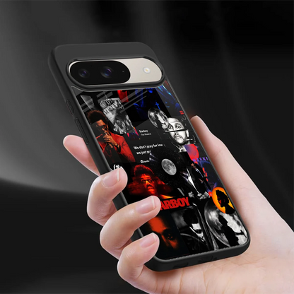 After Hours sleek google pixel 9 cover with tempered glass back and TPU edges