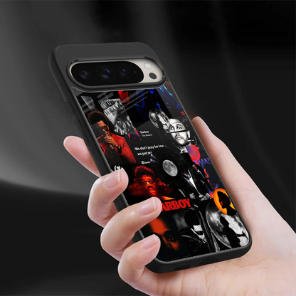 After Hours sleek google pixel 9 pro xl cover with tempered glass back and TPU edges