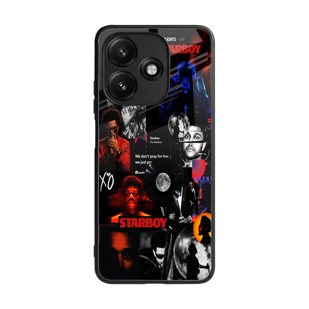 After Hours back phone cover | glass case for redmi 12 5g