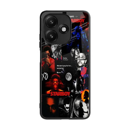 After Hours back phone cover | glass case for redmi 12 5g