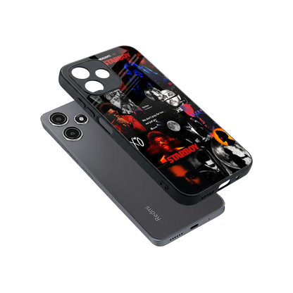 After Hours sleek redmi 12 5g cover with tempered glass back and TPU edges