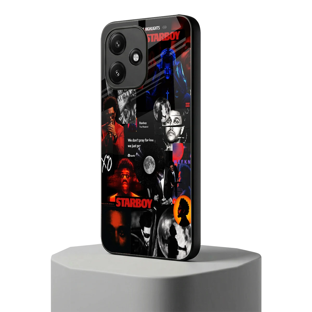 After Hours redmi 12 5g mobile cover | shockproof glass phone case
