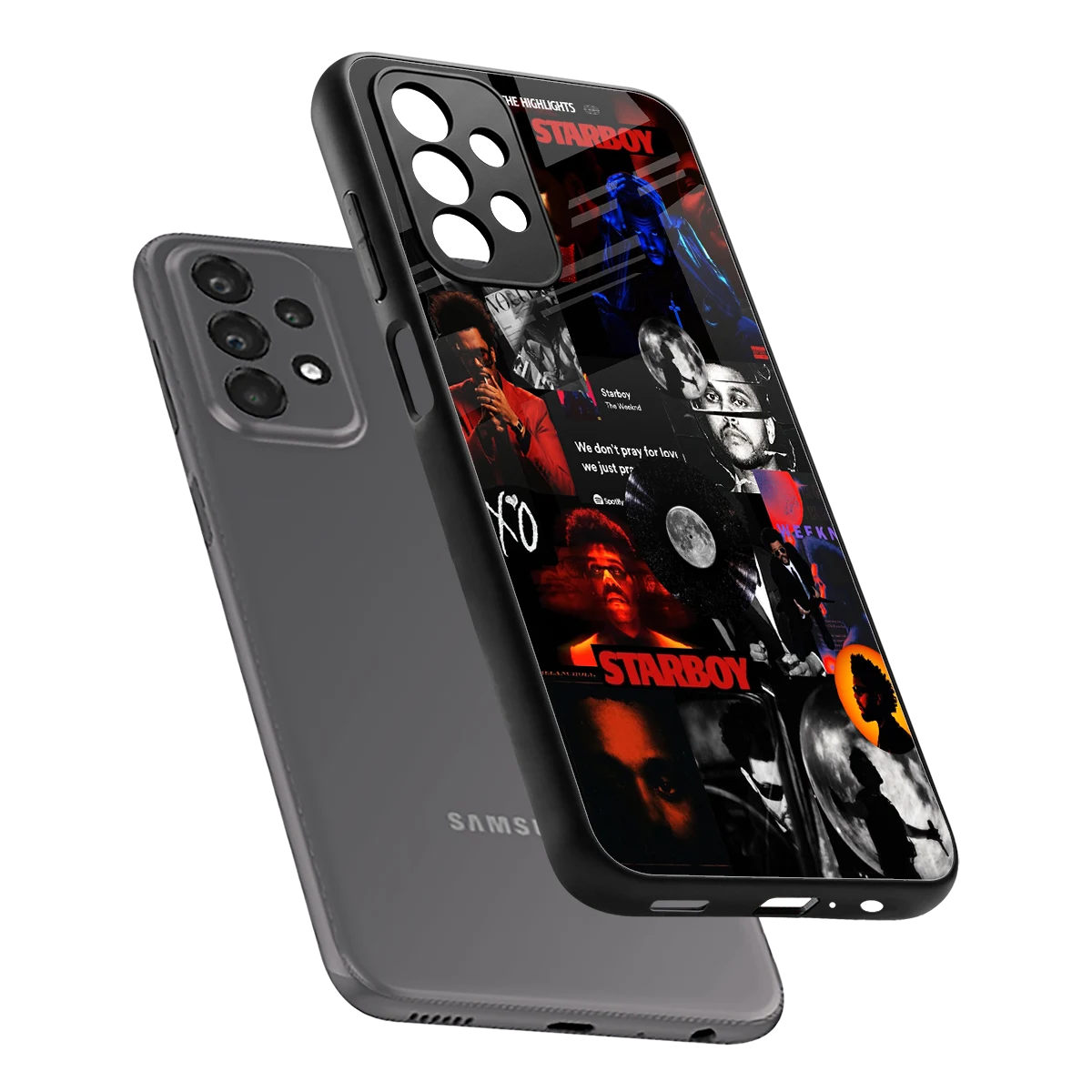 After Hours sleek samsung galaxy a23 cover with tempered glass back and TPU edges