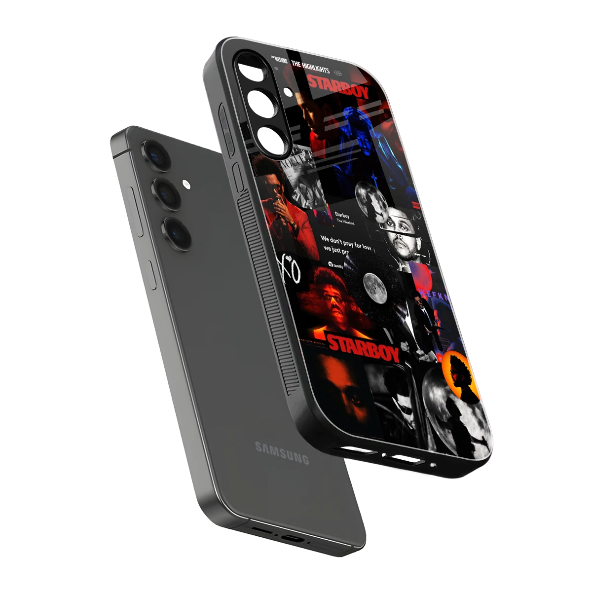 After Hours sleek samsung galaxy a25 5g cover with tempered glass back and TPU edges