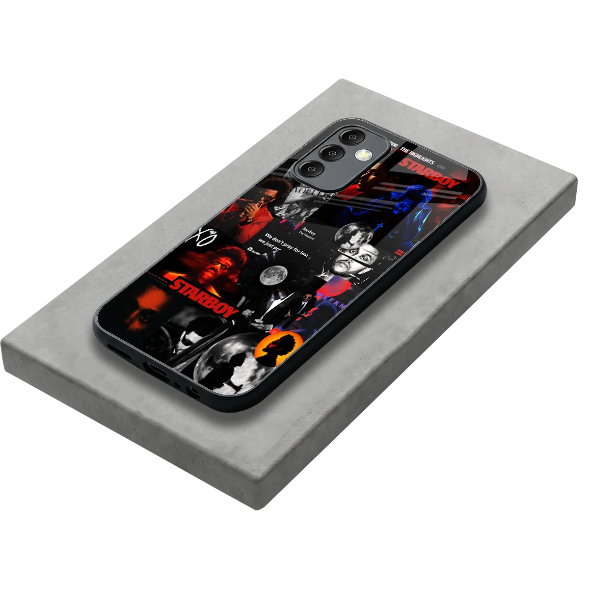 After Hours stylish phone case for samsung galaxy m14 5g | glossy glass and slim fit