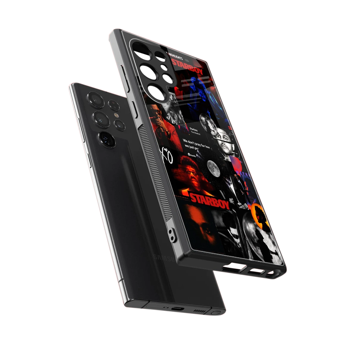 After Hours sleek samsung galaxy s23 ultra cover with tempered glass back and TPU edges