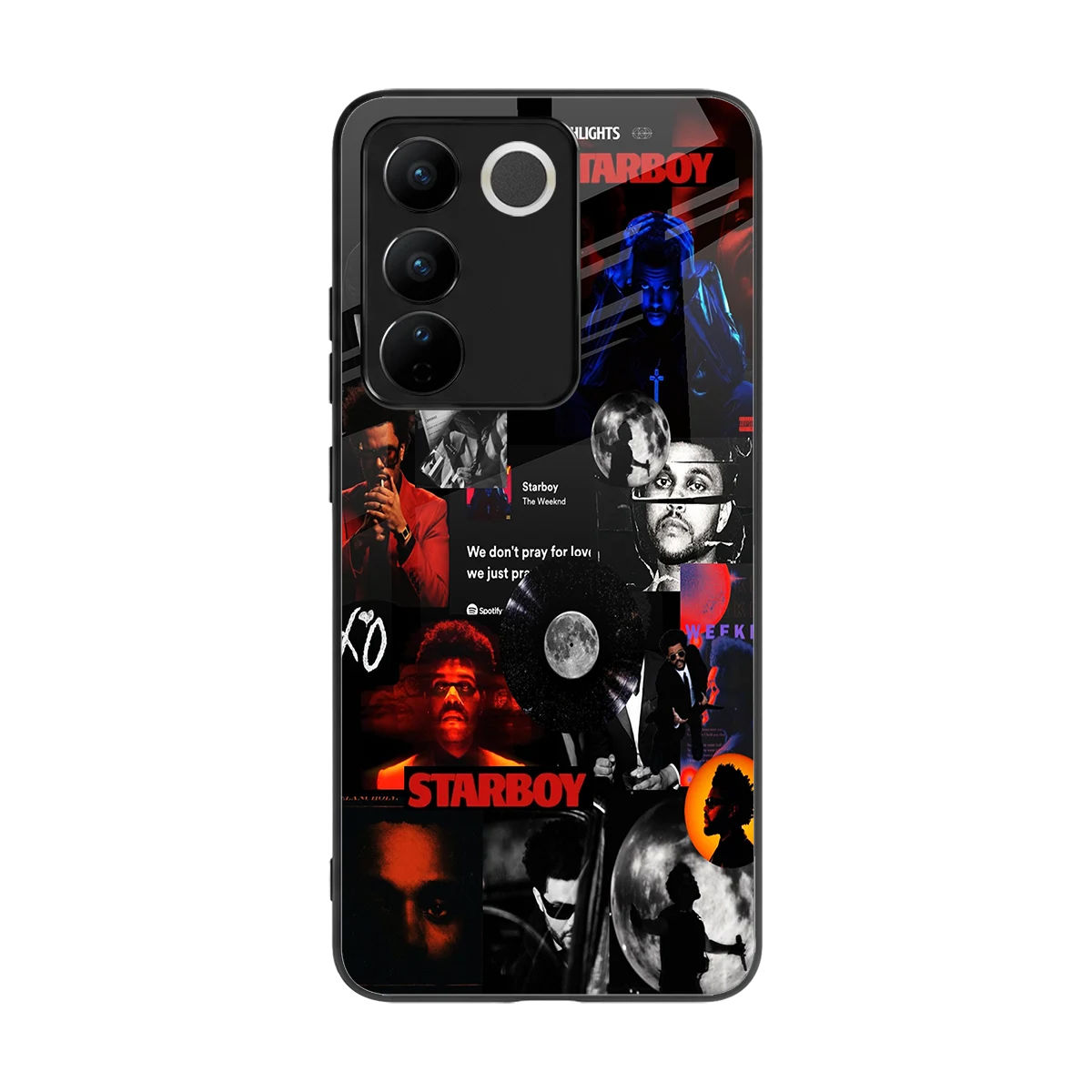 After Hours back phone cover | glass case for vivo v27 5g