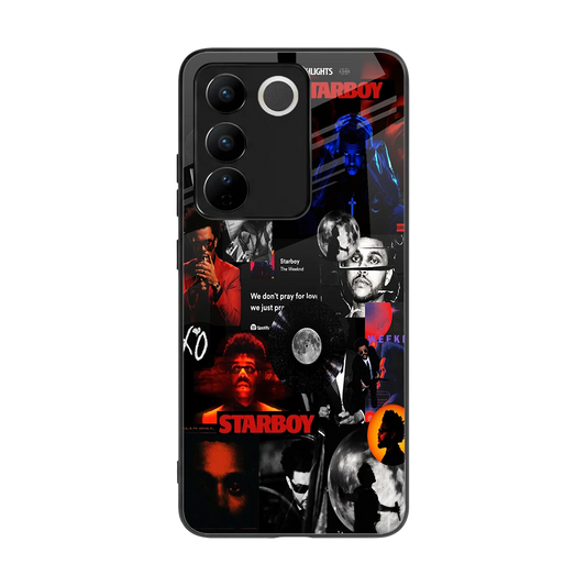 After Hours back phone cover | glass case for vivo v27 5g