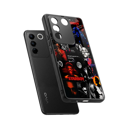 After Hours sleek vivo v27 5g cover with tempered glass back and TPU edges
