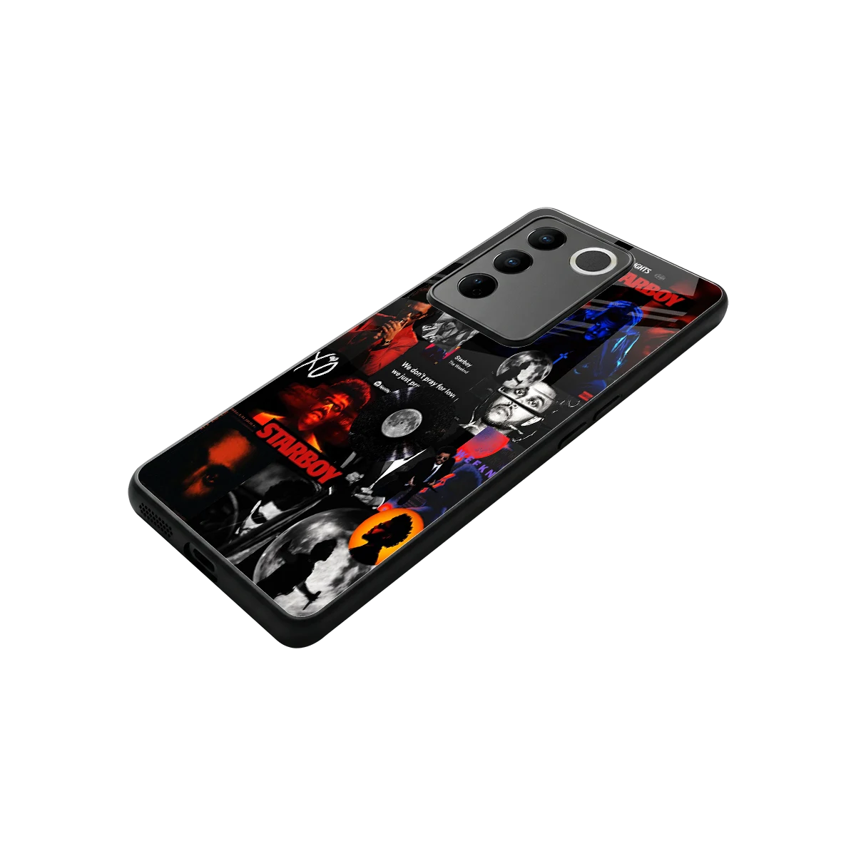 After Hours stylish phone case for vivo v27 5g | glossy glass and slim fit