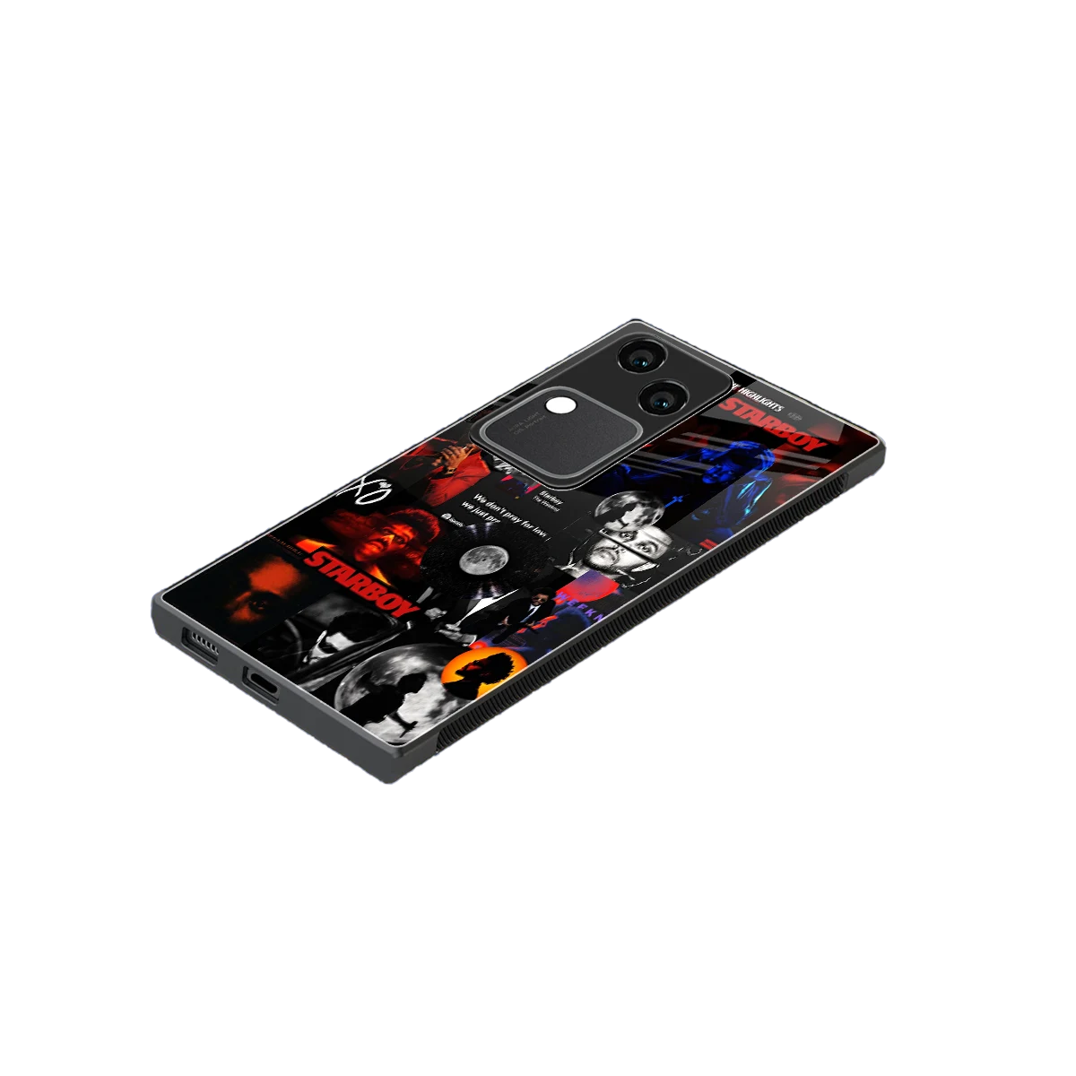 After Hours stylish phone case for vivo v30 | glossy glass and slim fit