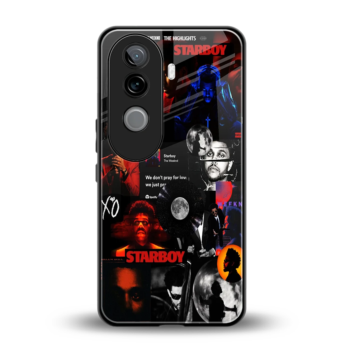 After Hours back phone cover | glass case for vivo v40e