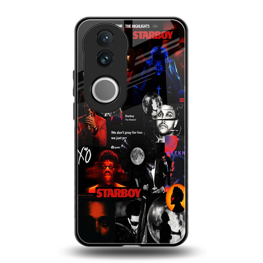 After Hours back phone cover | glass case for vivo v50