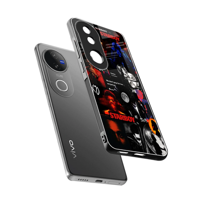 After Hours sleek vivo v50 cover with tempered glass back and TPU edges