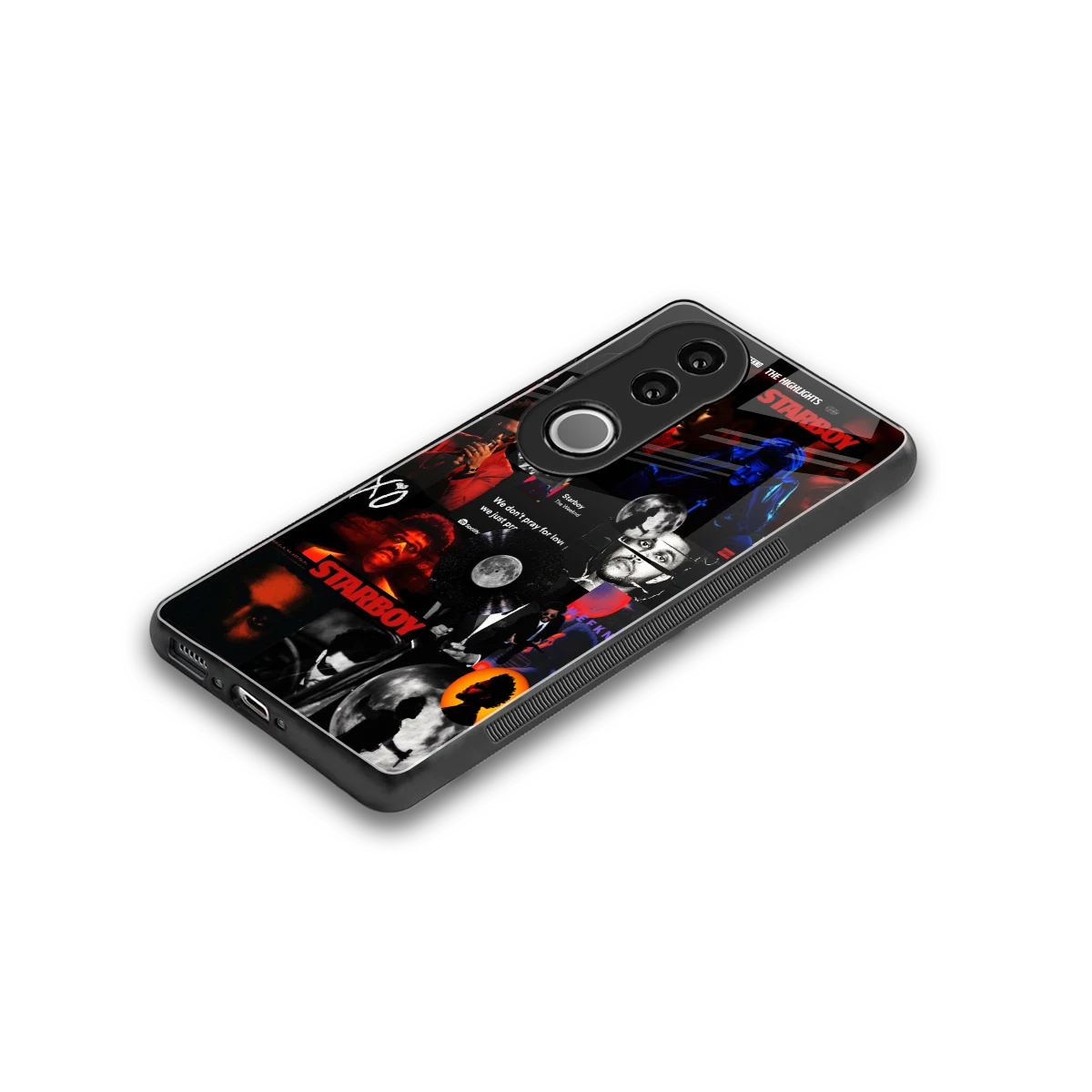 After Hours stylish phone case for vivo v50 | glossy glass and slim fit