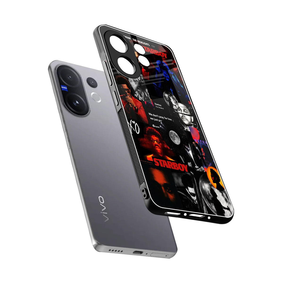 After Hours sleek vivo v60 cover with tempered glass back and TPU edges