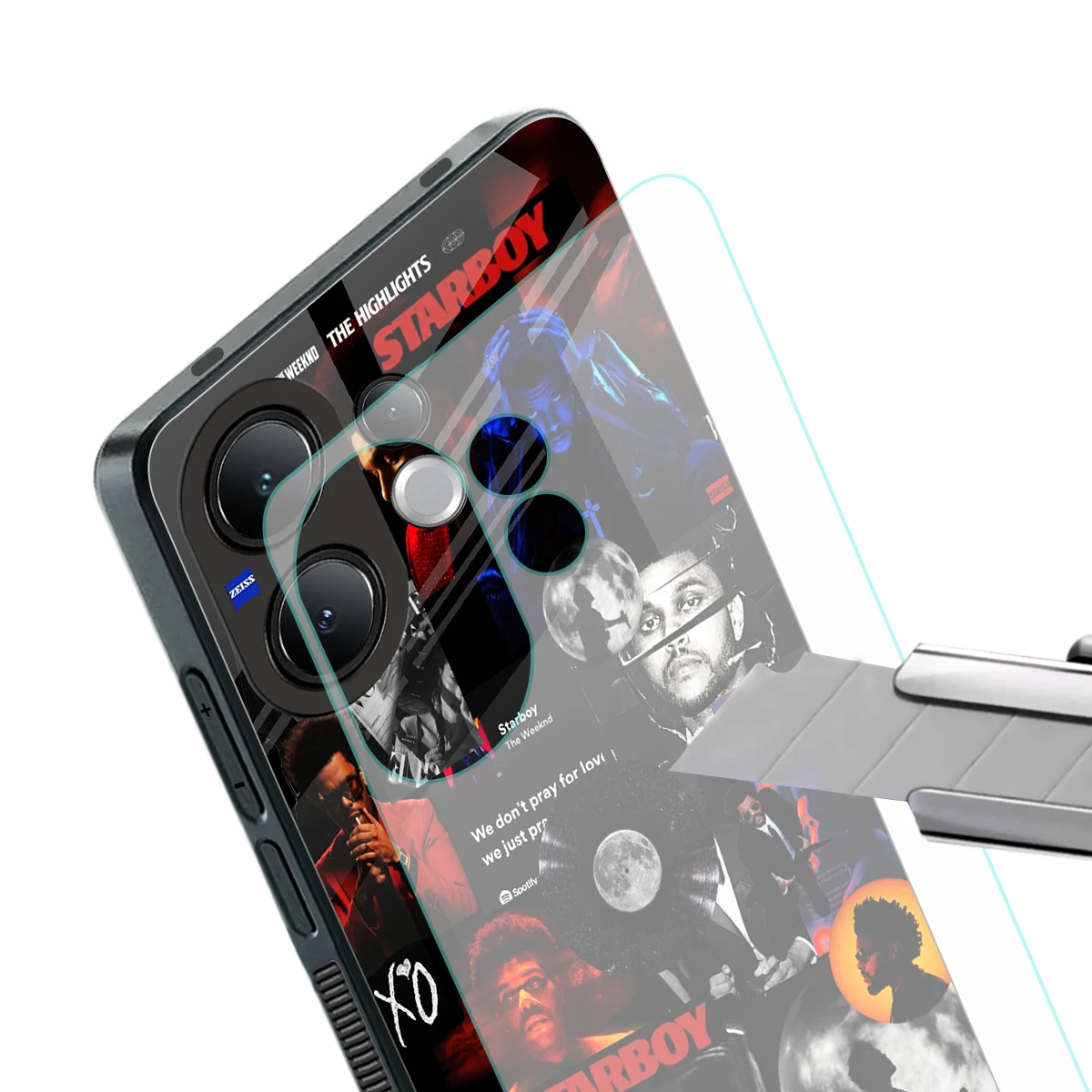 After Hours stylish phone case for vivo v60 | glossy glass and slim fit