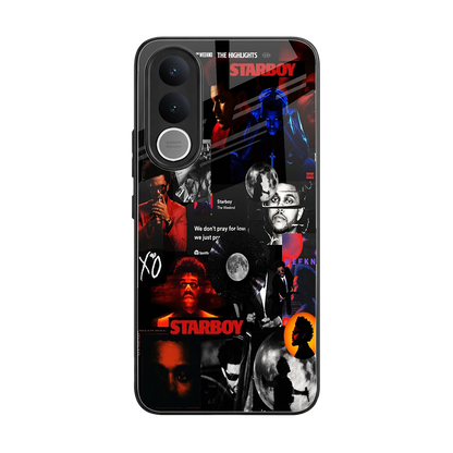 After Hours back phone cover | glass case for vivo v70 fe