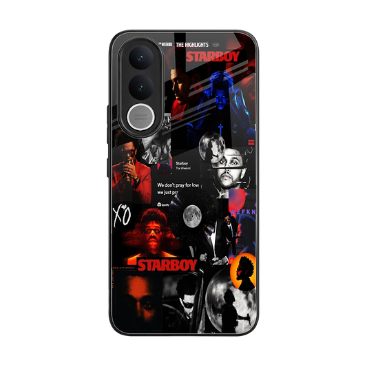 After Hours back phone cover | glass case for vivo v70 fe