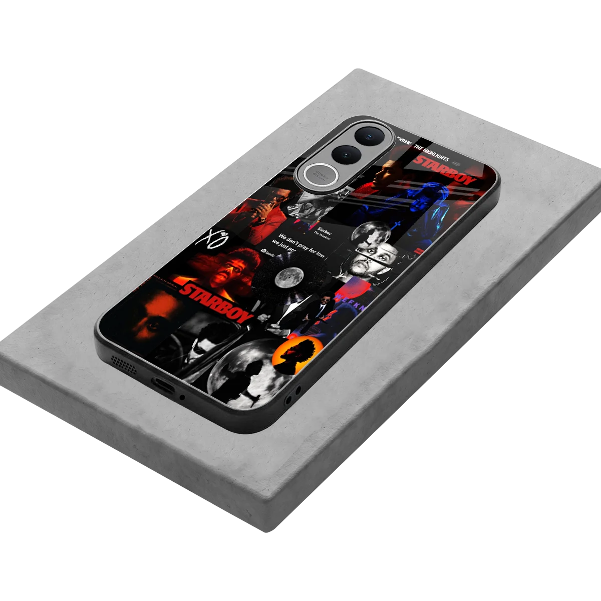 After Hours stylish phone case for vivo v70 fe | glossy glass and slim fit